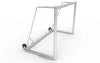 Verplaatsbaar aluminium voetbaldoel 300x200cm met robuust frame. Ideaal voor training en tuin, voorzien van stevige wielen voor moeiteloos verplaatsen.