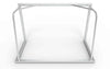 Vooraanzicht van het aluminium mini voetbaldoel 160x100cm. Stabiel en weerbestendig, ideaal voor recreatief en professioneel gebruik.
