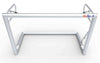 Bovenaanzicht van het aluminium inklapbare mini voetbaldoel van 160x100cm, perfect voor trainingen en gebruik in de achtertuin.
