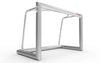 Aluminium mini voetbaldoel van 120x80cm, demontabel en verplaatsbaar. Ideaal voor trainingen en recreatief gebruik op diverse ondergronden.