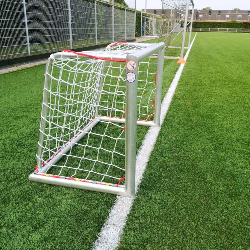 Aluminium mini voetbaldoel - 120x80cm