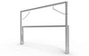 Aluminium voetbaldoel 300x200cm in uitgeklapte positie. Ideaal voor kinderen en training, lichtgewicht en eenvoudig te verplaatsen.