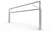 Duurzaam aluminium voetbaldoel van 500x200cm met inklapbare functie. Geschikt voor kinderen en trainingsdoeleinden, eenvoudig op te bergen.