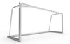 Aluminium klein voetbaldoeltje van 250x100cm met stevig en weerbestendig frame. Ideaal voor trainingen en thuisgebruik.