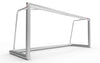 Aluminium klein voetbaldoeltje - 250x100cm, stevig en weerbestendig. Ideaal voor trainingen en thuisgebruik, lichtgewicht en duurzaam ontwerp.