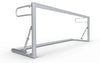 Aluminium voetbaldoeltje van 300x100cm met inklapbaar frame. Lichtgewicht en robuust voor eenvoudig transport en opslag.