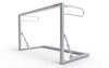 Aluminium inklapbaar voetbaldoeltje van 200x120cm. Lichtgewicht en robuust, ideaal voor trainingen en recreatief gebruik.